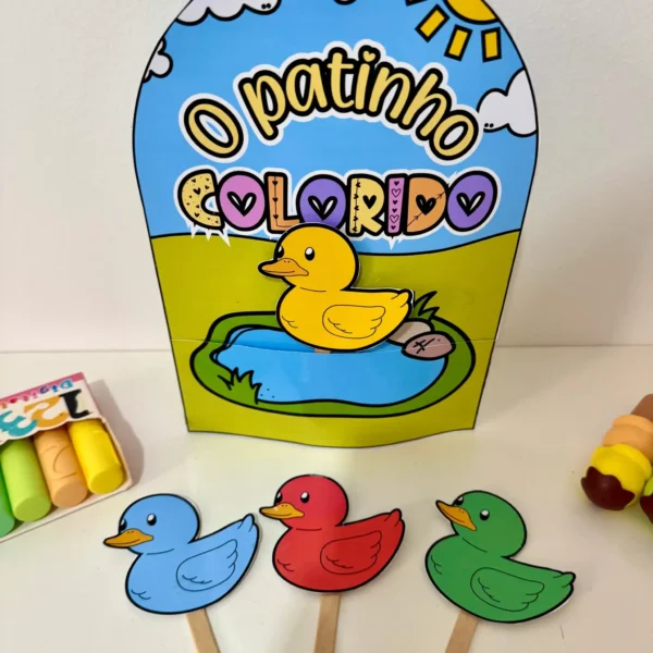Luva musical O Patinho Colorido