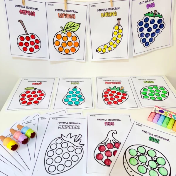 Pintura Sensorial tema Frutas