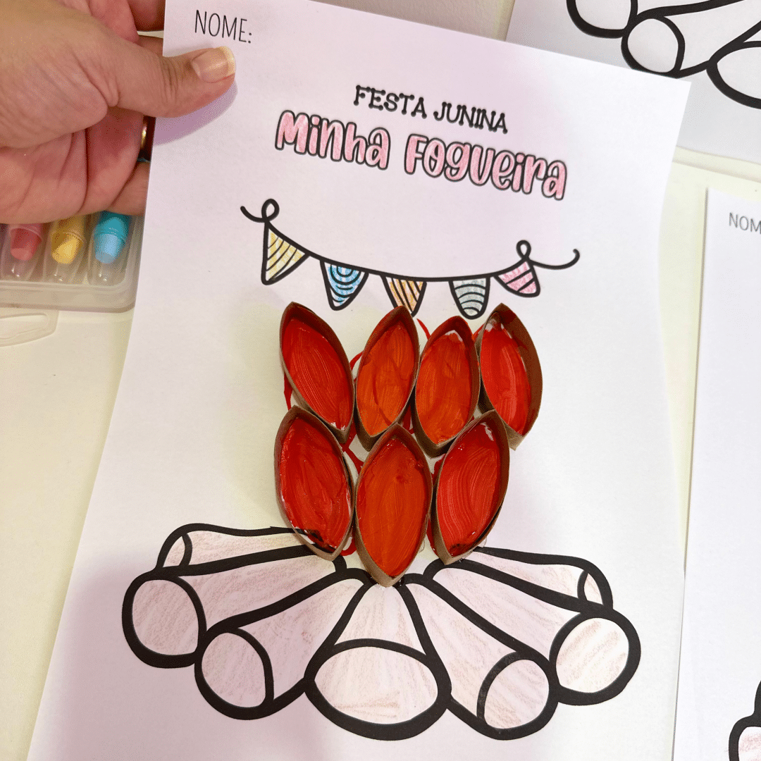 Atividade Artes Fogueira Festa Junina
