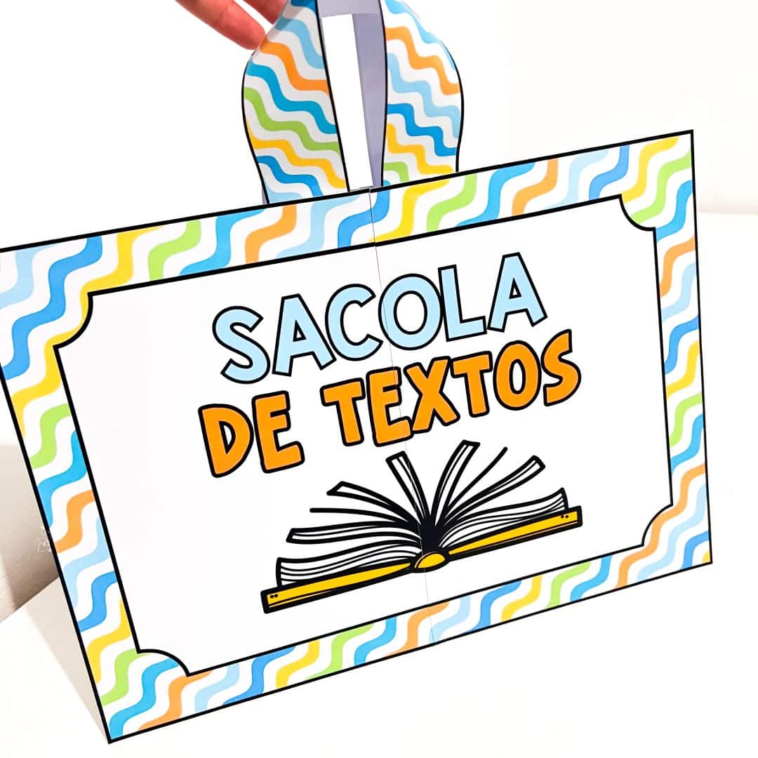 Sacola de Textos em Letra Cursiva