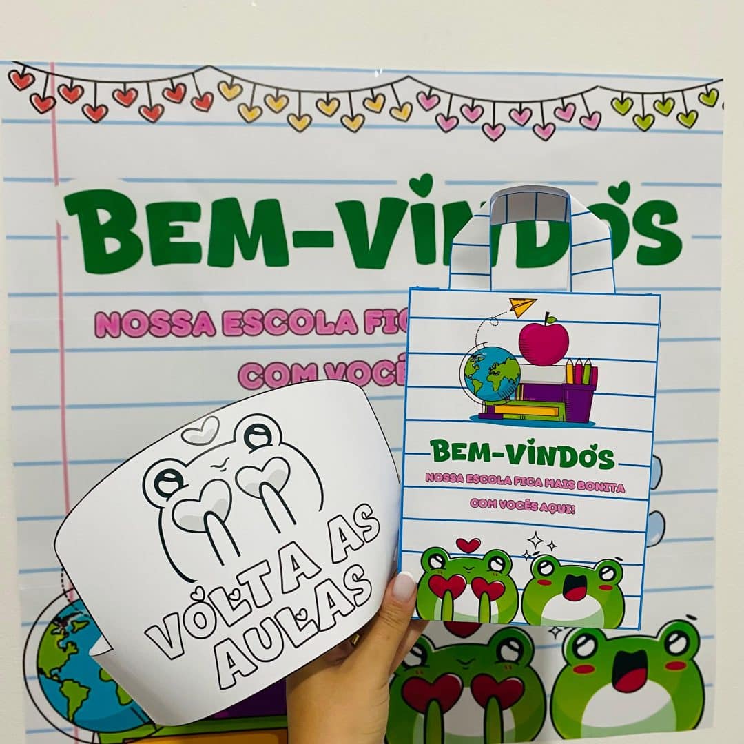 Painel de Boas-Vindas Volta às Aulas