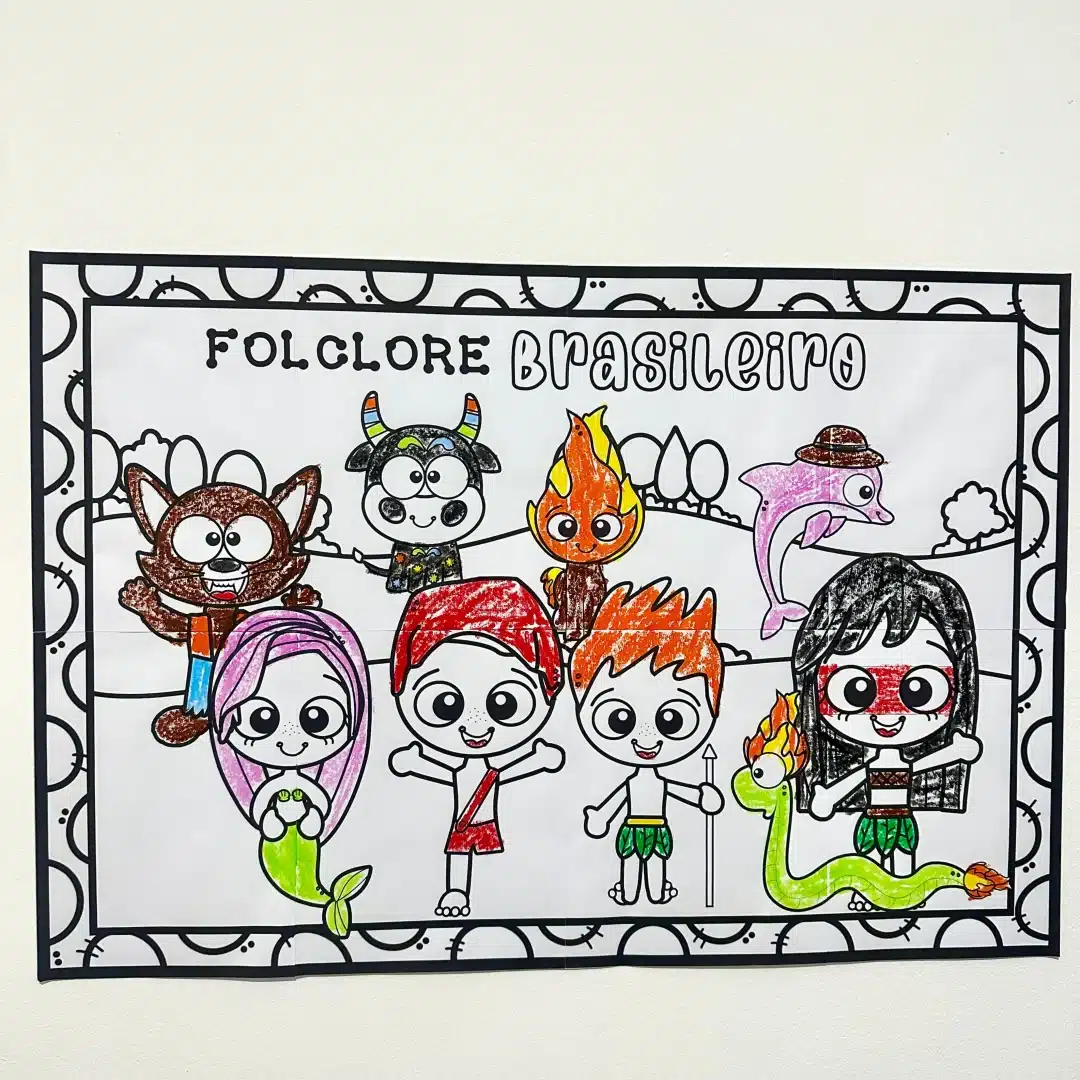 Painel Colorir Folclore