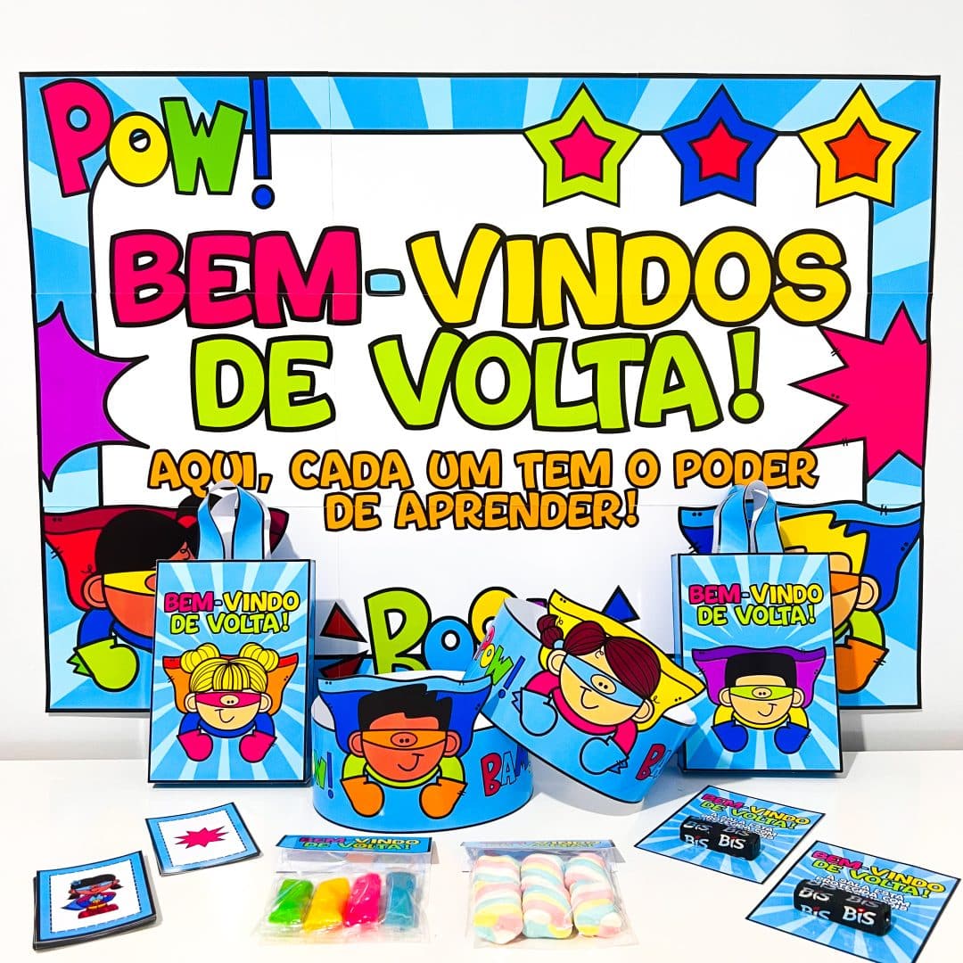 Volta às Aulas Super Heróis