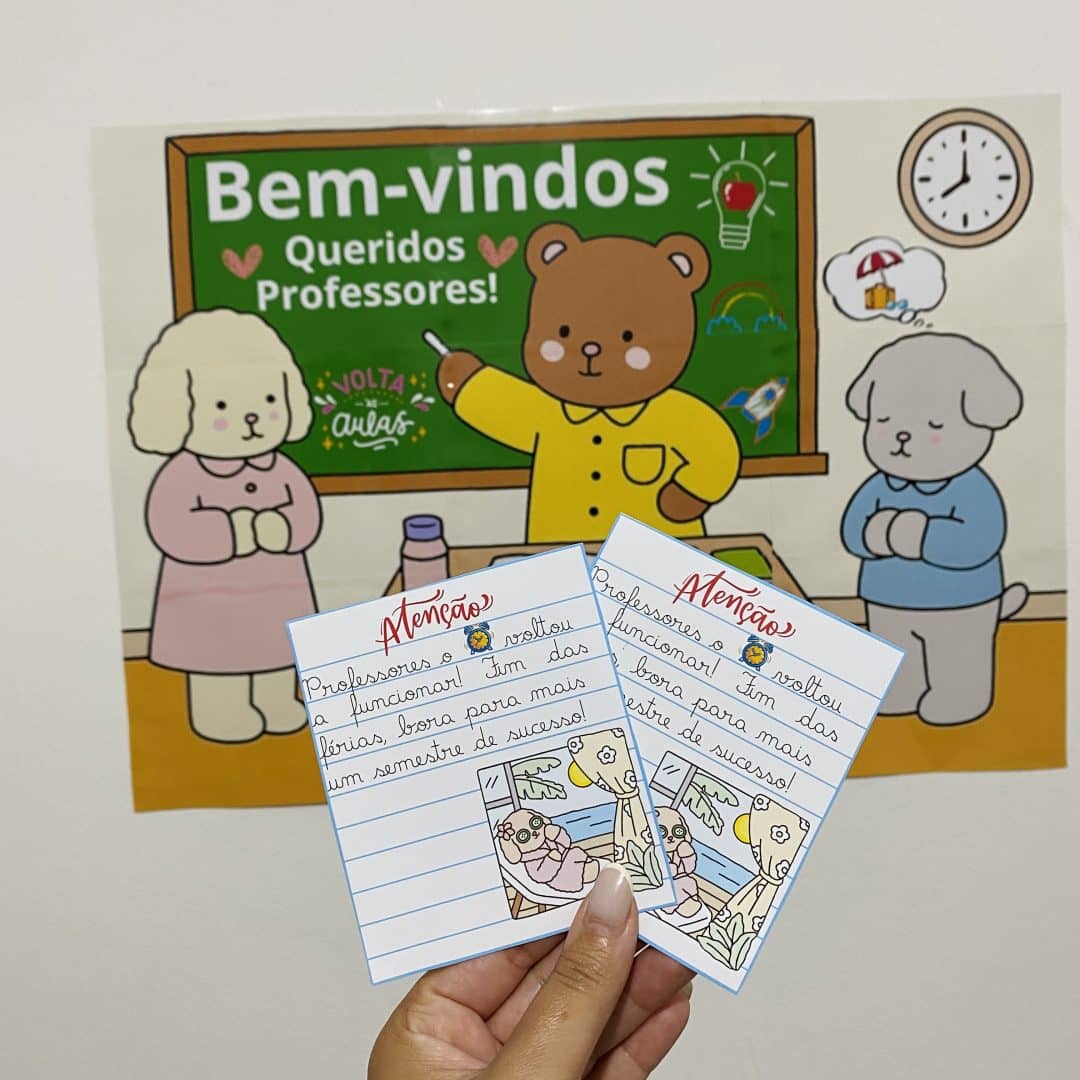 Volta às aulas Professores Bobbie