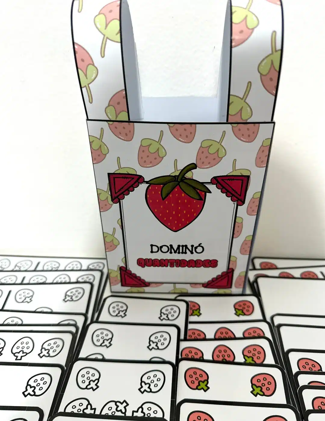 Dominó das Quantidades tema Morango - Imagem 2