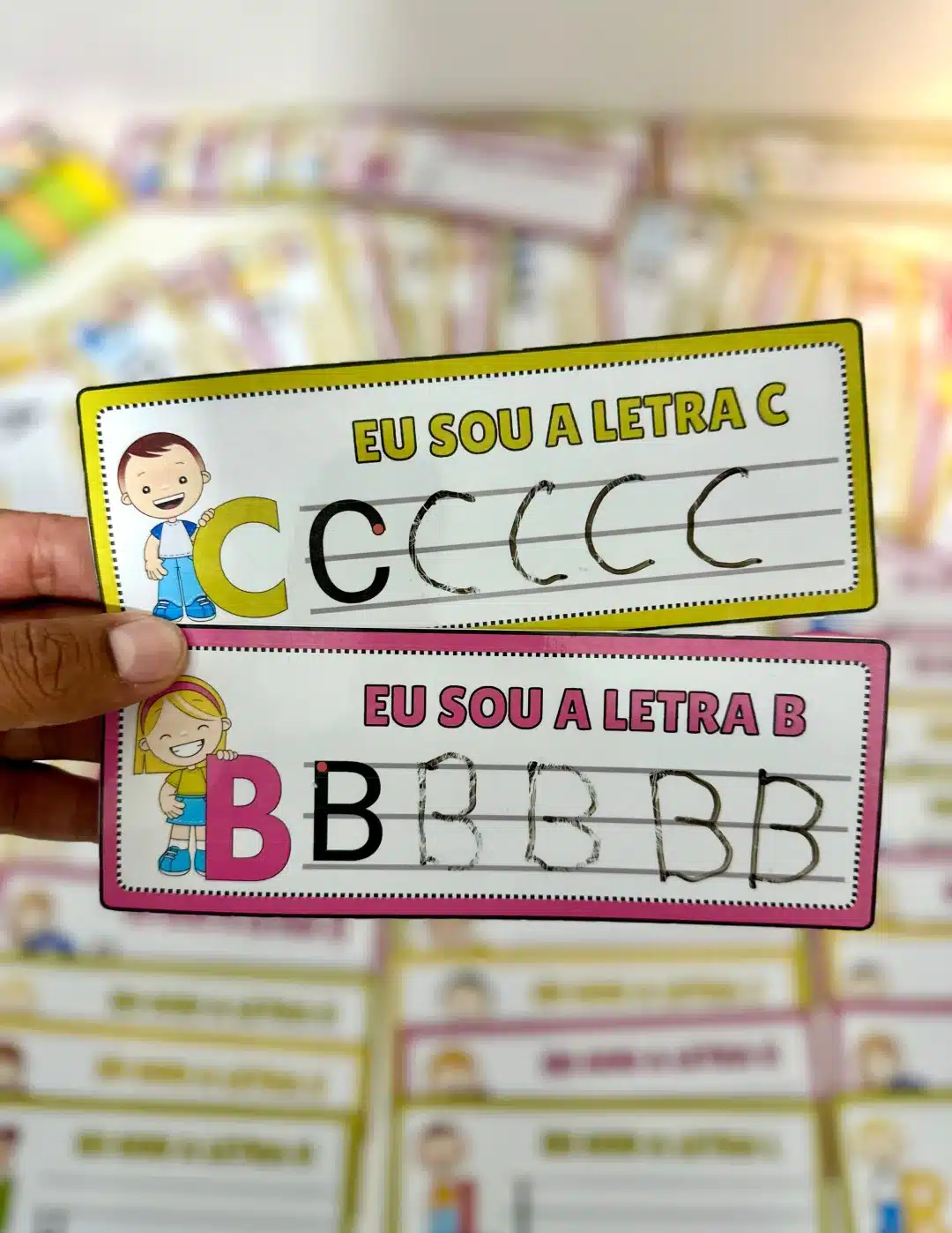 Fichas de Traçado Alfabeto - Imagem 4