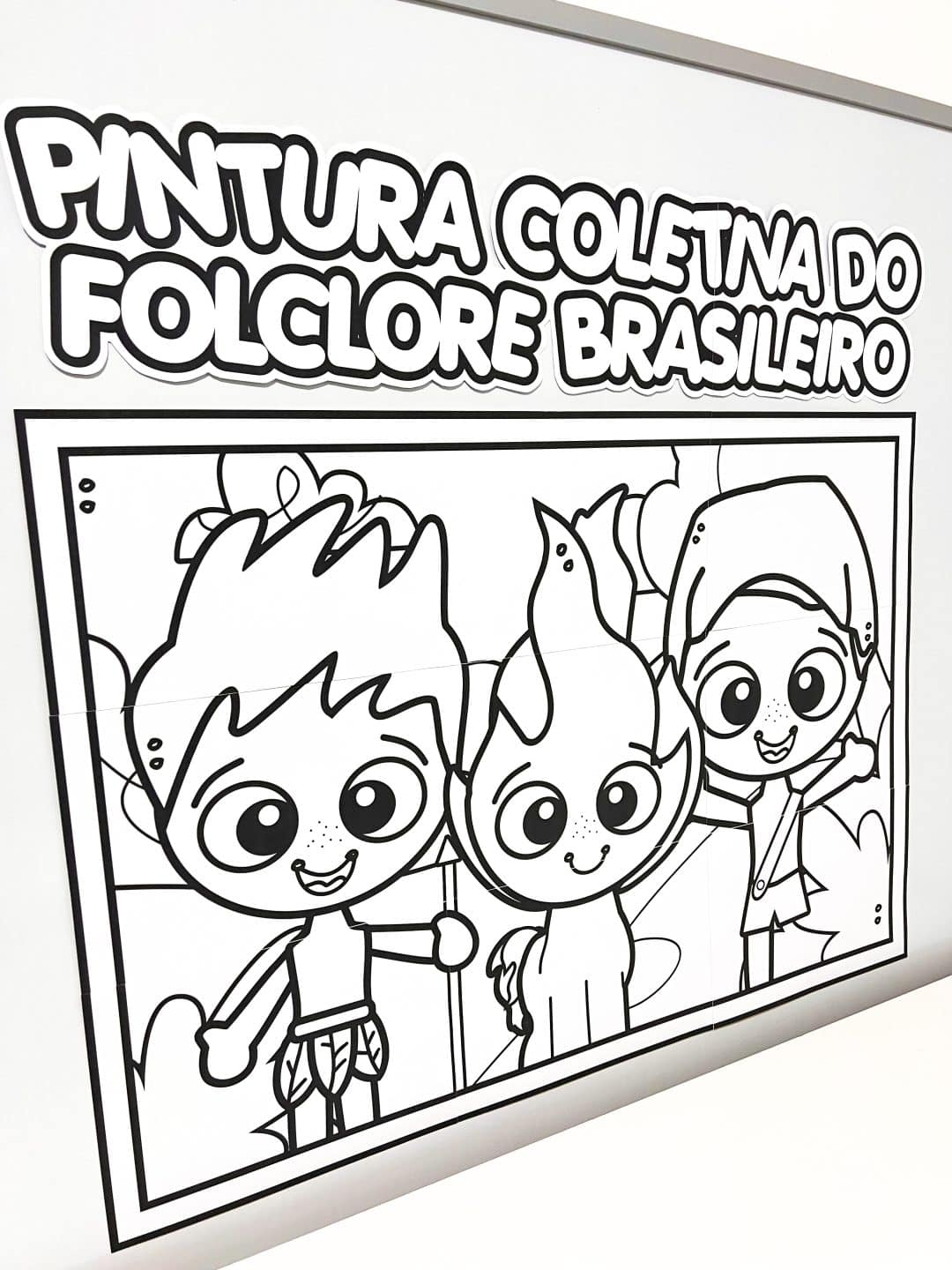 Cartaz Colaborativo do Folclore para Colorir - Imagem 5