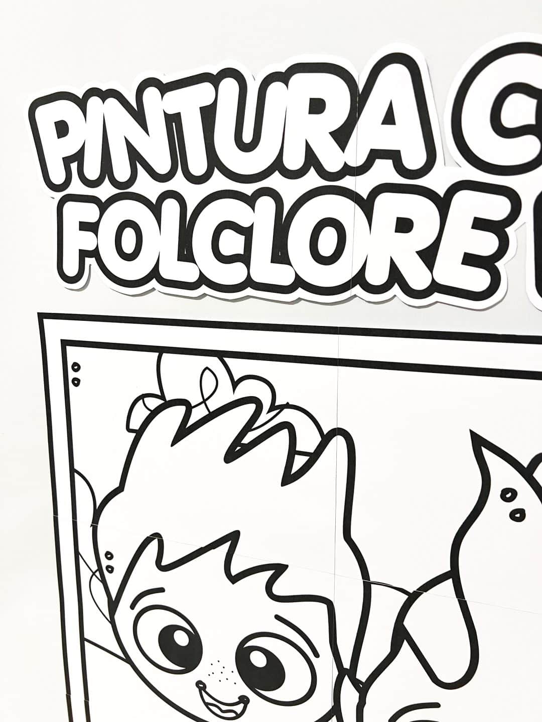 Cartaz Colaborativo do Folclore para Colorir - Imagem 4