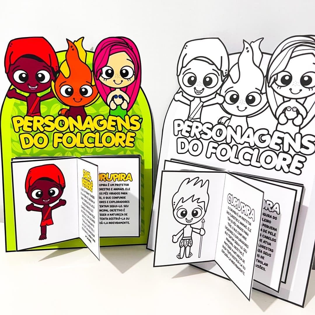 Luva Livro dos Personagens do Folclore