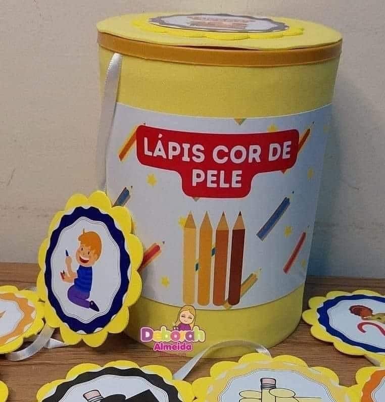Lápis Cor de Pele História na Lata