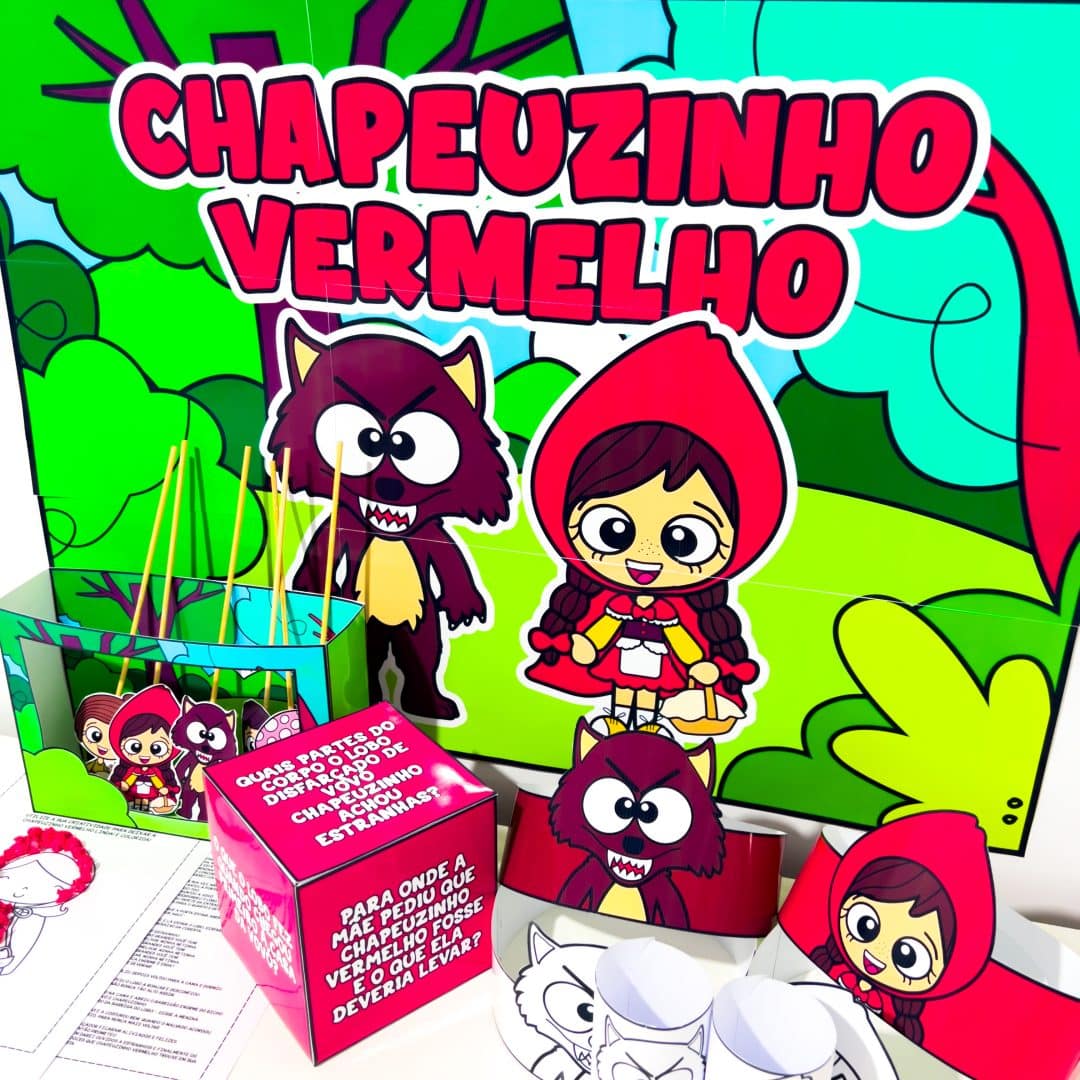 Kit Conto Chapeuzinho Vermelho