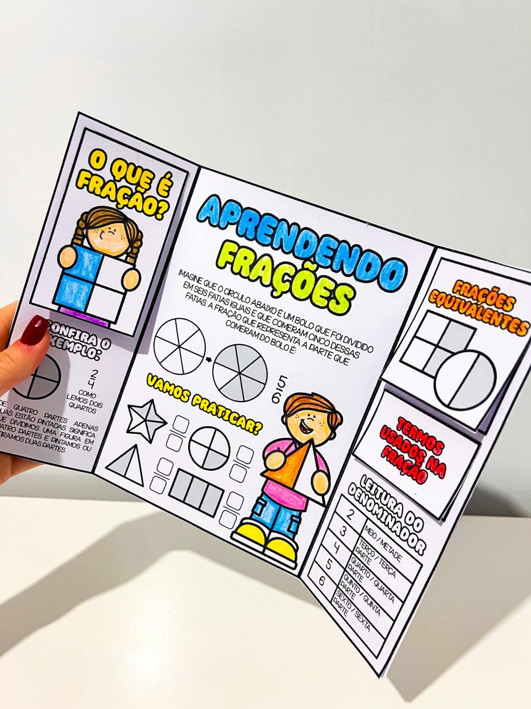Lapbook Aprendendo Frações - Imagem 6