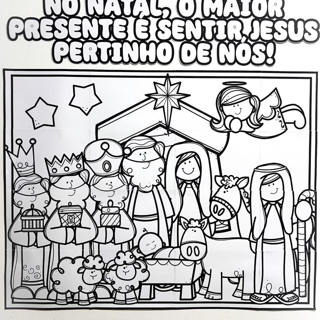 Cartaz Colaborativo Natal Cristão