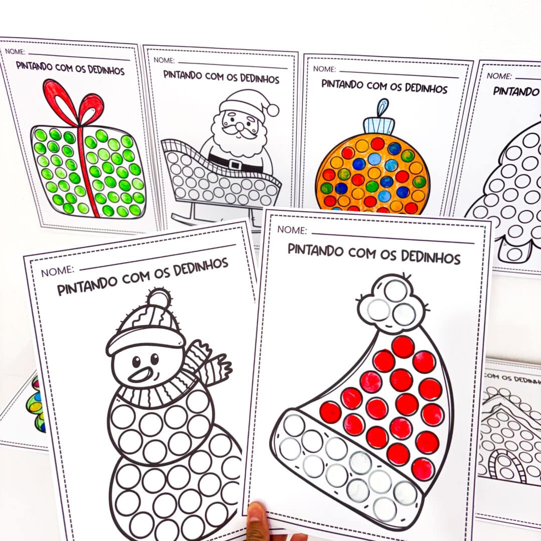 Pintando com os Dedinhos Natal