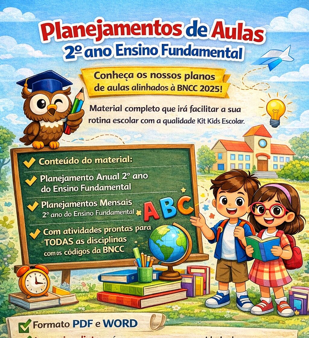 Planejamentos de Aulas BNCC 2026 2º ano Ensino Fundamental