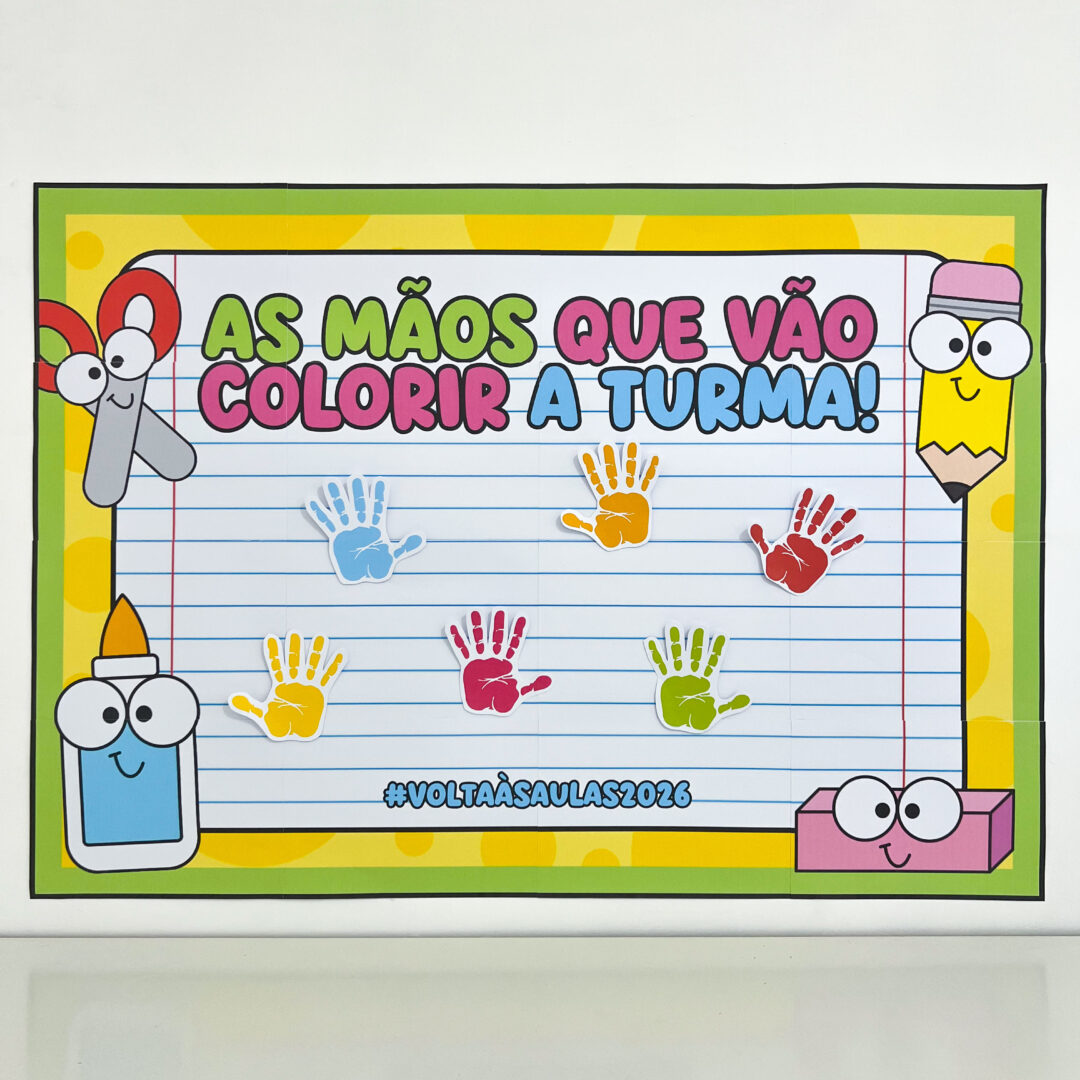 Cartaz Colaborativo Volta às Aulas