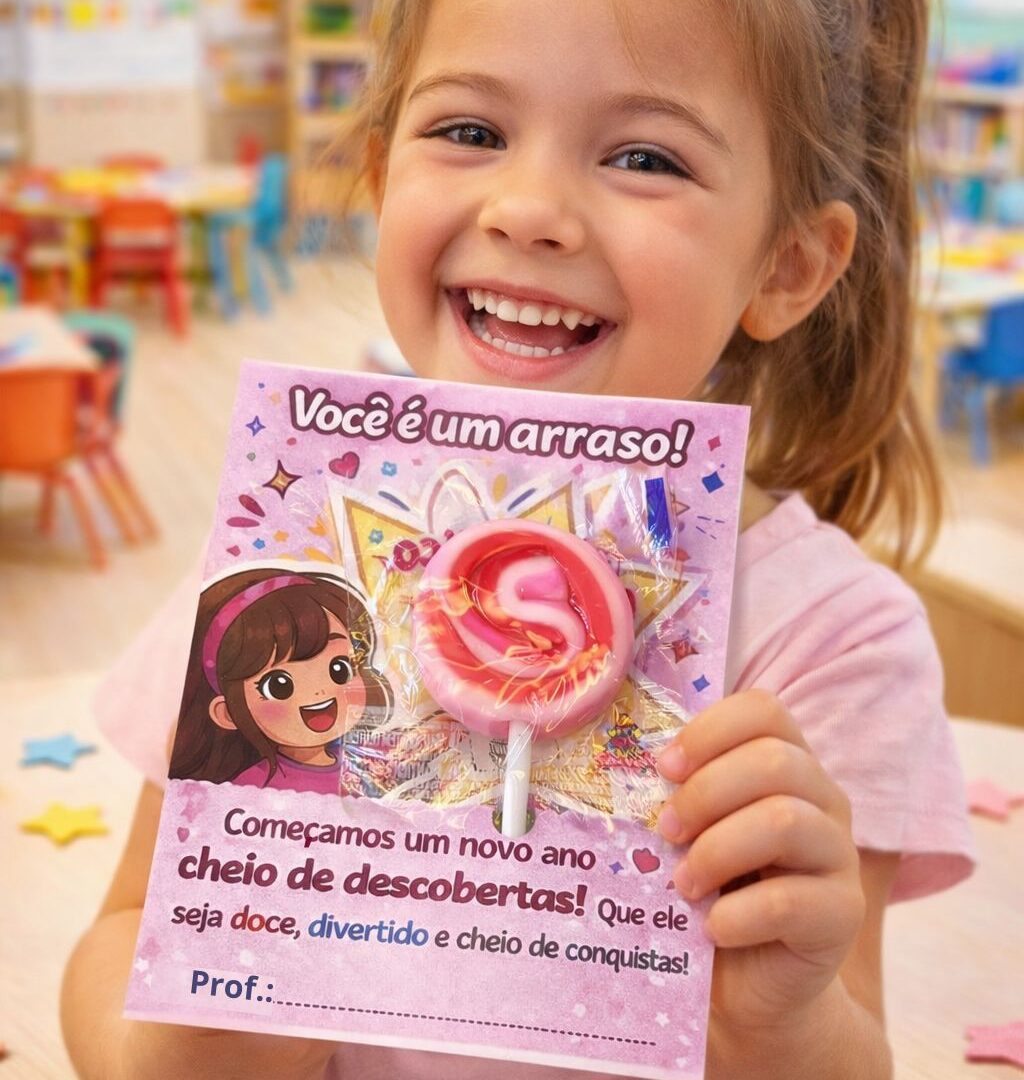 Cartão Lembrancinha Volta às Aulas