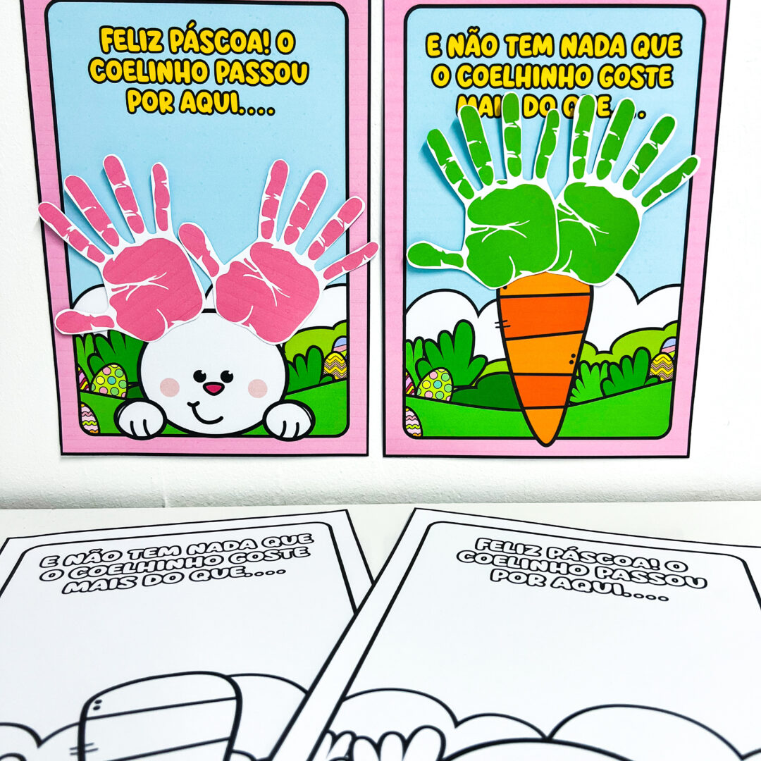 Atividades Interativas de Páscoa Mãozinhas