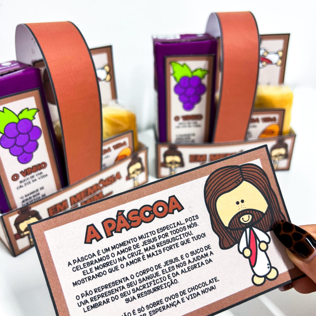 Lembrancinhas O Verdadeiro Sentido da Páscoa Cristã