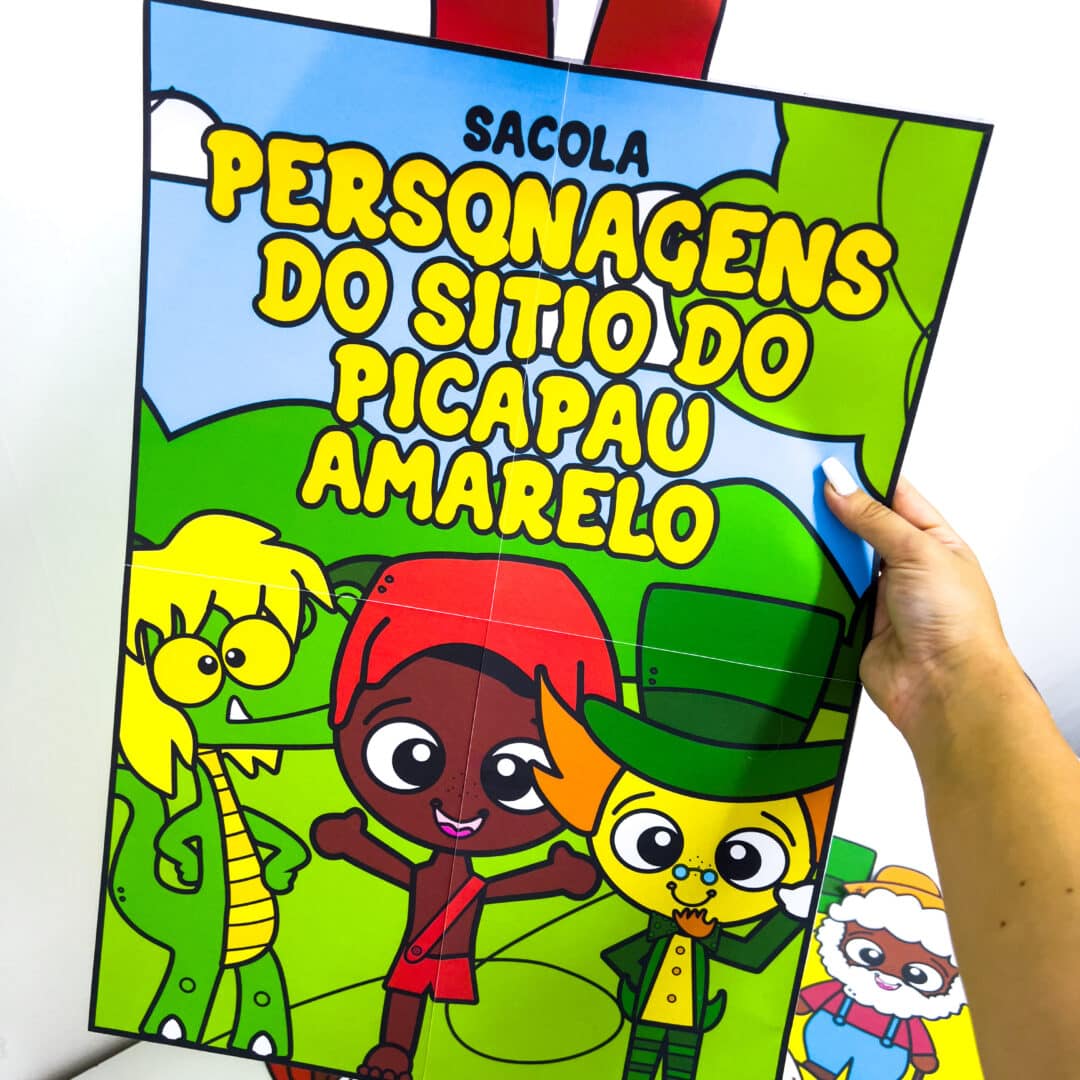 Sacola Personagens Sítio do Picapau Amarelo