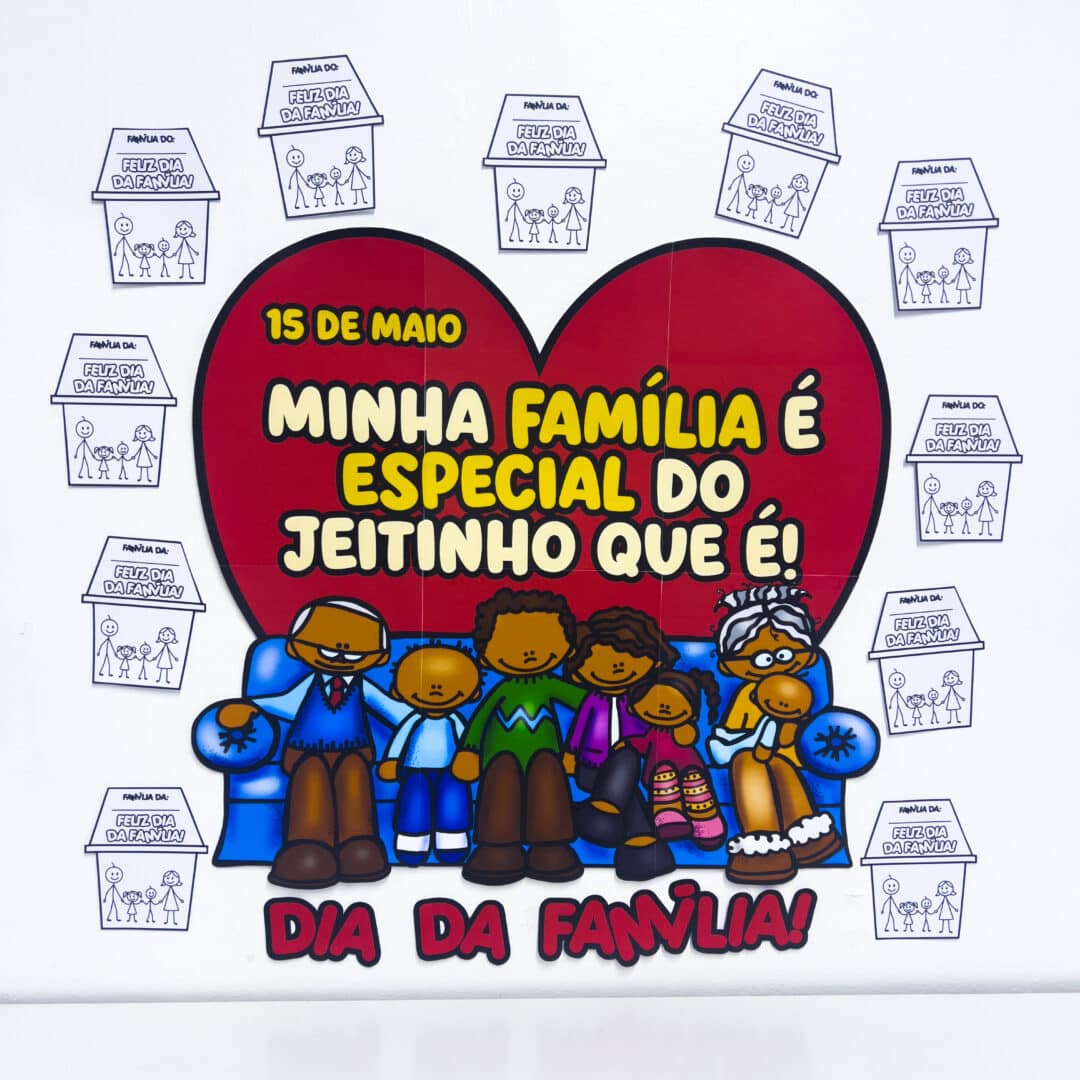 Painel Coração Dia da Família