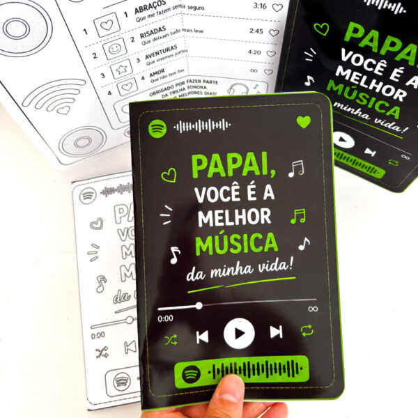 Cartão Spotpai- Playlist do Papai